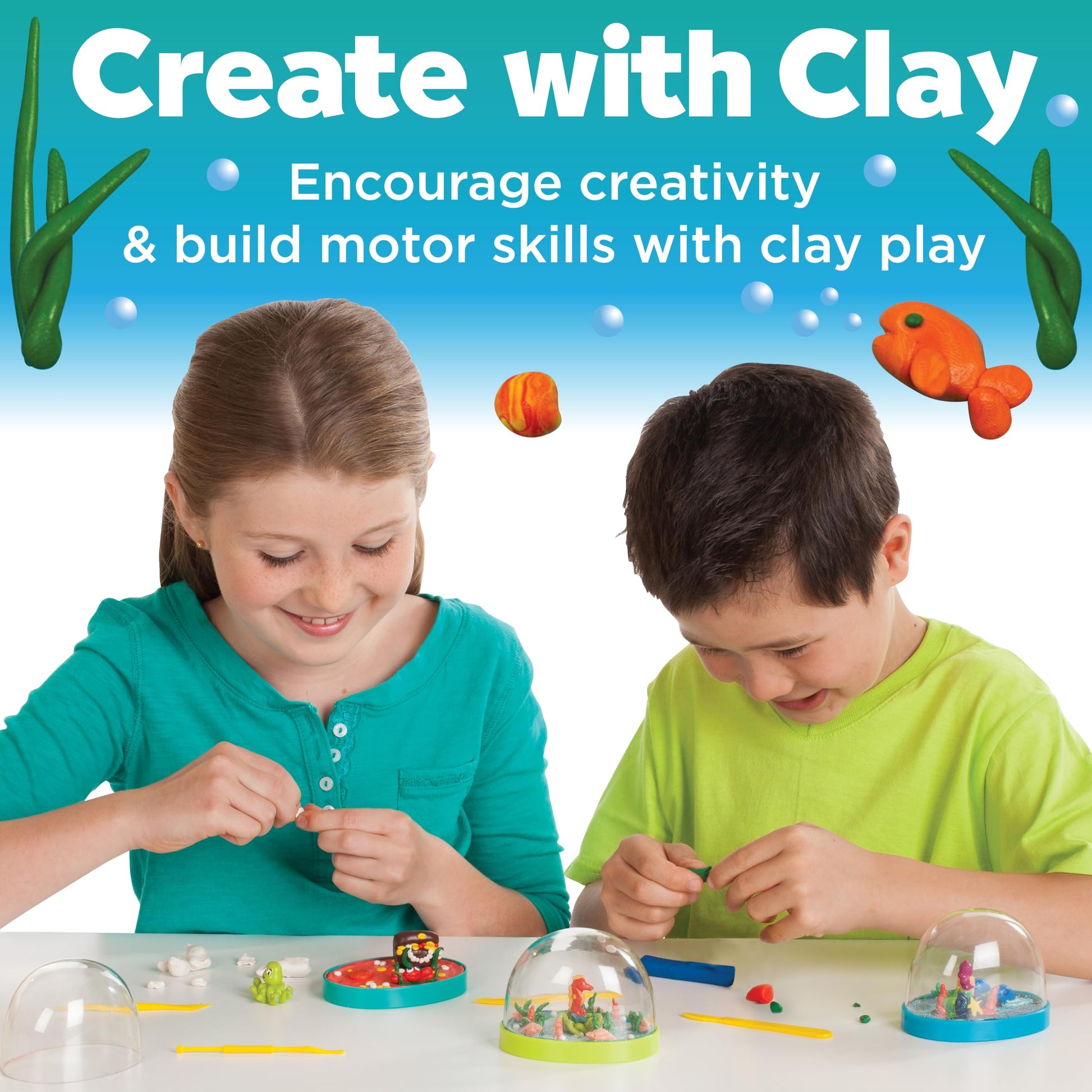 Creativity for Kids Make Your Own Under the Sea Water Globes - Make 3 DIY Snow Globes, Arts and Crafts for Boys and Girls, Kids Activities