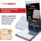BCW LaserWeld 4-Pocket Currency Page - 50ct | Holds 4 Regular Bills with Label Pocket | Acid-Free Polypropylene | Top Loading, Laser-Welded Pages |