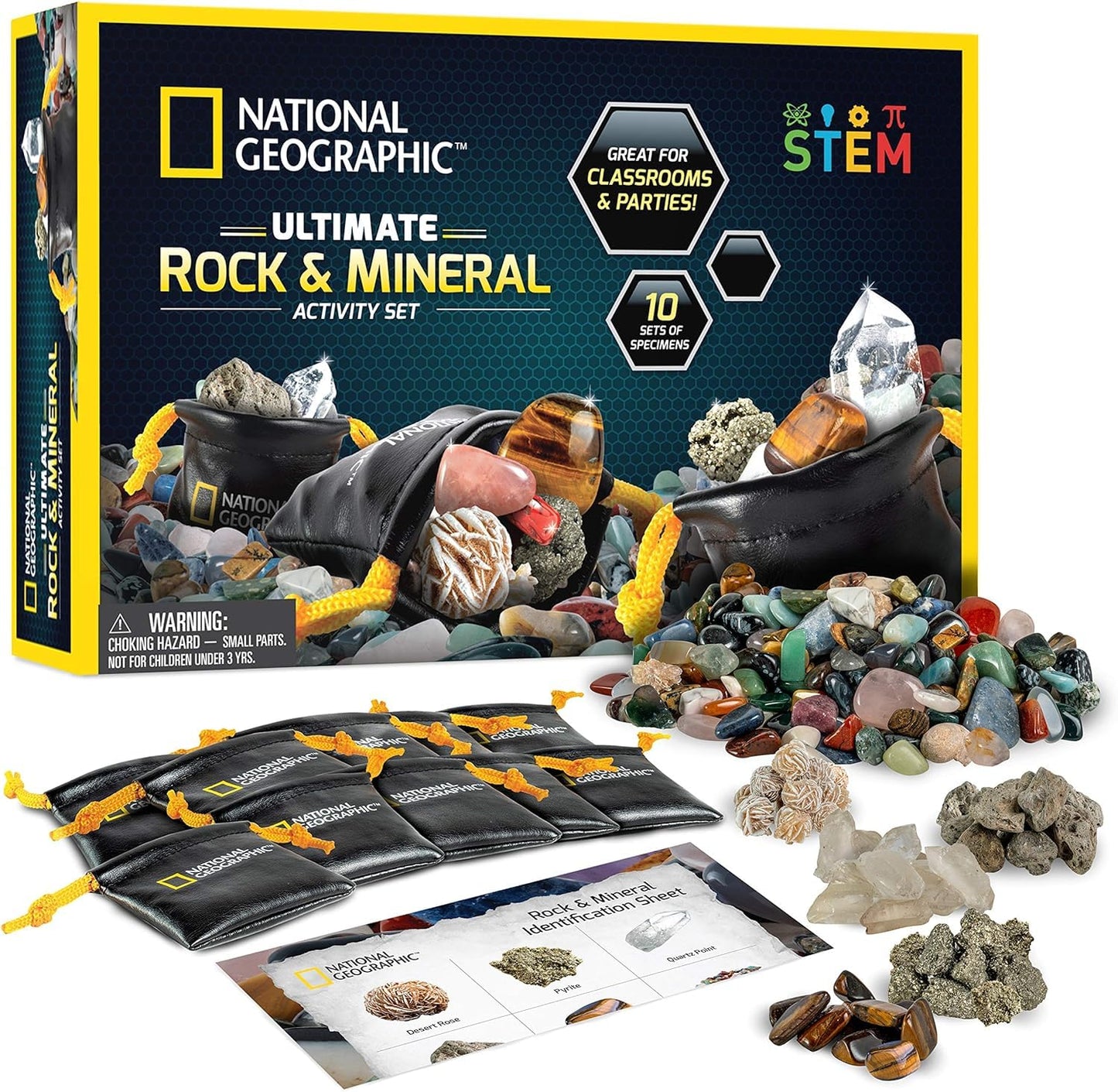 National Geographic Rock Collection with 50 Specimens to Share for Kids