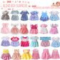 Alive Baby Doll Clothes and Accessories - 10 Sets Girl Doll Clothes Dress for 12 13 14 Inch Dolls, Baby Doll Clothes - Dolls Outfits Accessories