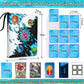 9-Pocket Card Binder for Cards, Trading Card Binder Holder Fits 900 Cards with 50 Removable Sleeves, Card Collection Binder Album Case Book for Boys