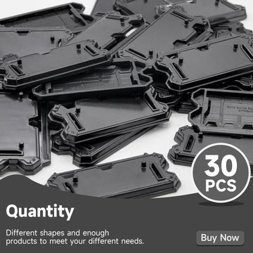 NC EBCO 30 Pieces Action Figure Display Stands Black Doll Model Support Stand for 3.75 inch Action Figures