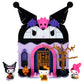 BLDR Hello Kitty and Friends Kuromi’s Haunted House Building Set - Hello Kitty, Kuromi, & My Melody Minifigures - Gift for Kids and Sanrio Fans Ages