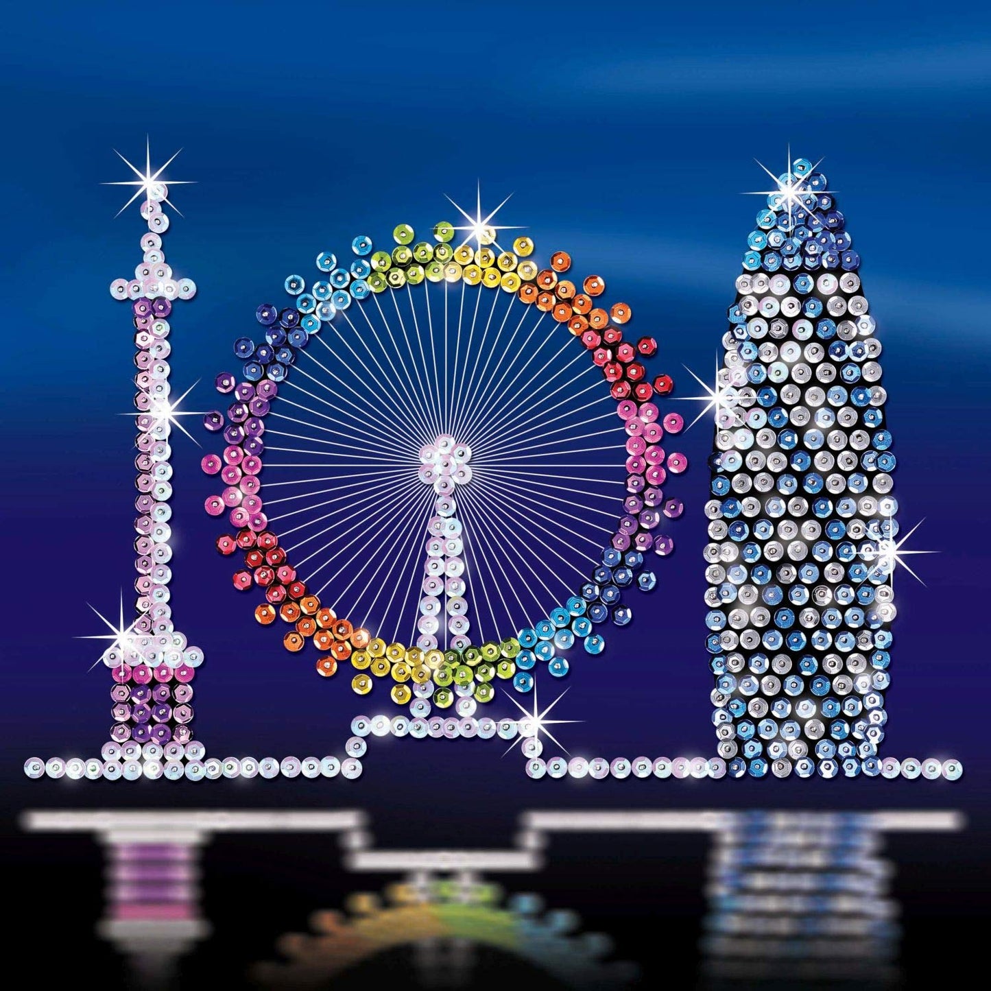 Sequin Art 1316 London Skyline Craft Project From The Style Range
