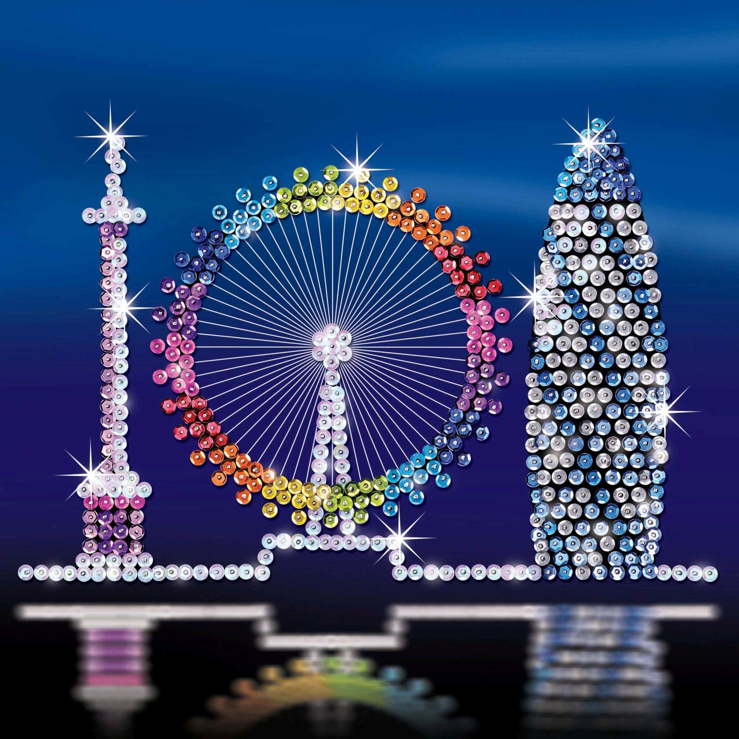 Sequin Art 1316 London Skyline Craft Project From The Style Range