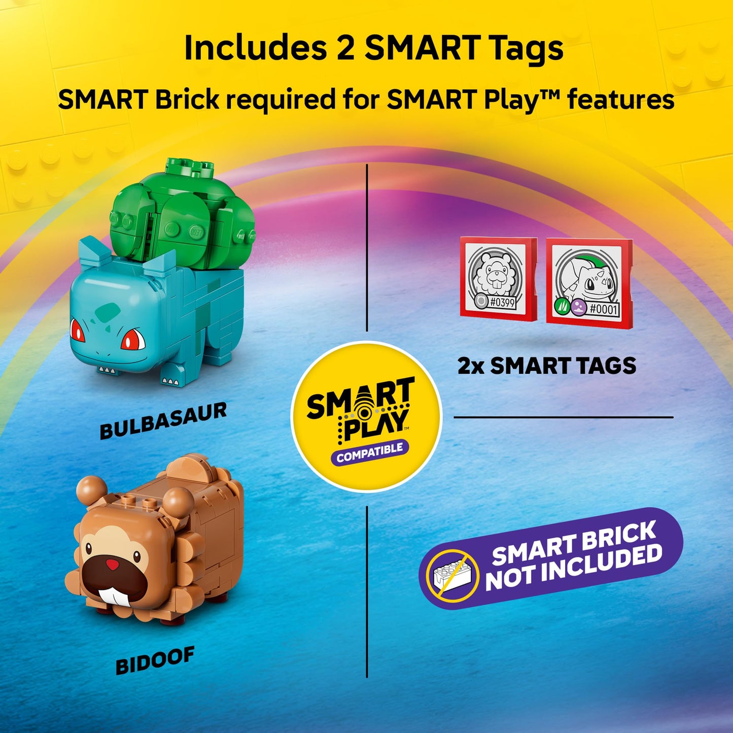 LEGO Pokémon SMART Play: Berry Bash with Bulbasaur and Bidoof 72155