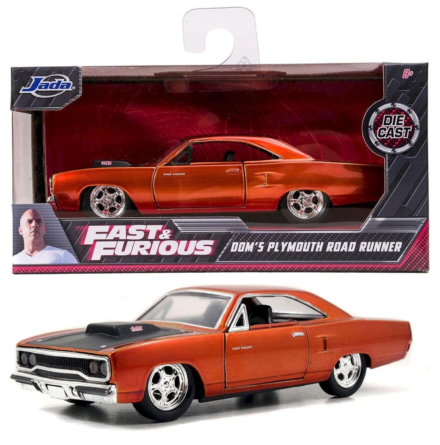 Jada Dom's 1970 Plymouth Road Runner Copper Fast & Furious 7" Movie 1/32 97128