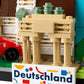 LEGO Creator Germany Postcard - 240-Piece 3D Landmark Building Set with Brandenburg Gate & Munich New Town Hall, Collectible Travel Souvenir Display