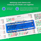 Mahjong Card Line Positioning Set (4Pcs Mahjong Line Finder and 4Pcs Card Sleeve) Applicable for 2026, Quickly Track Line Guides, Easy to Remove