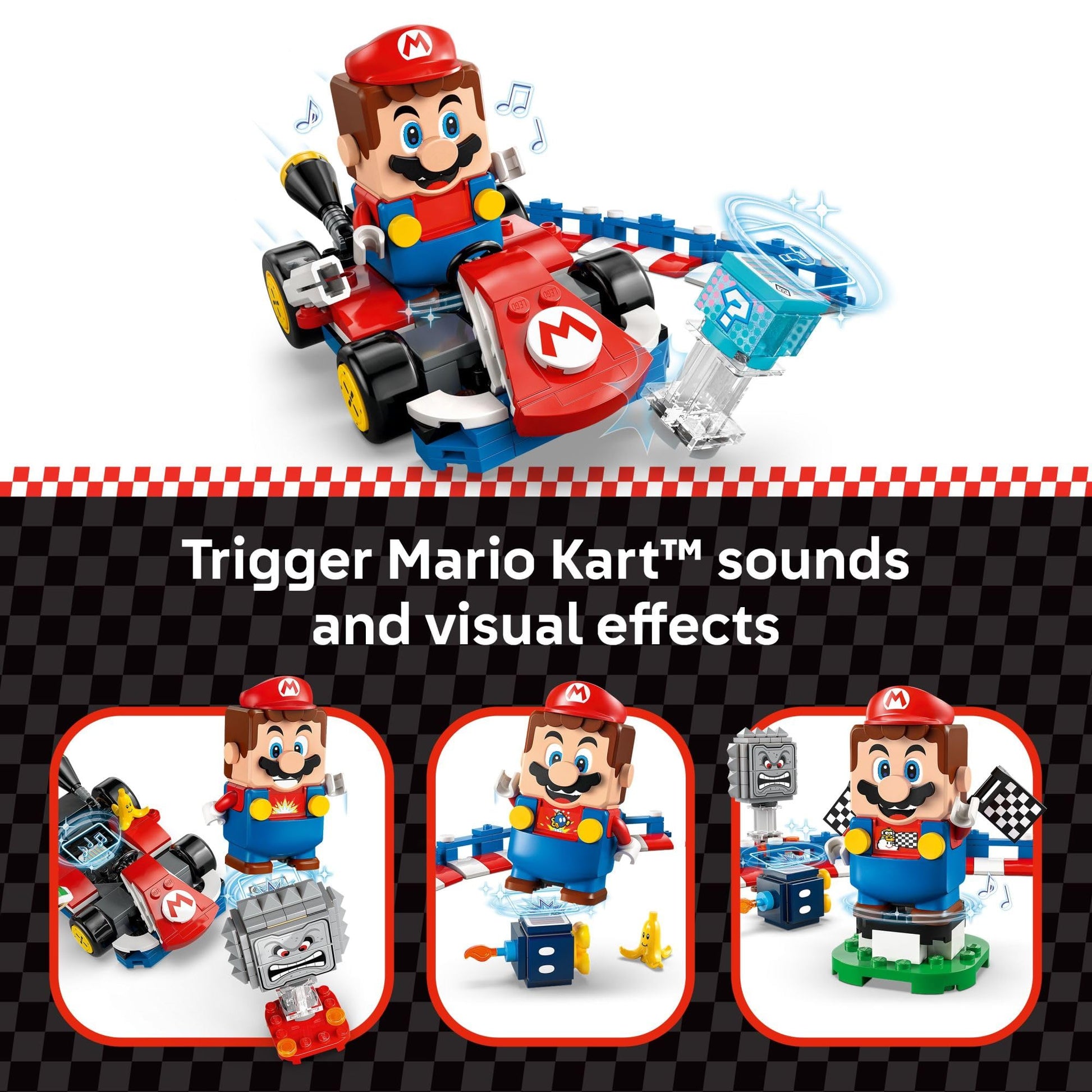 LEGO Super Mario: Mario Kart - Interactive Mario & Standard Kart Building Toy - Pretend Play Racing Playset for Boys & Girls, Ages 7+ - Kids Birthday