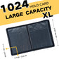 KUOOKING 1000+ Pockets Trading Card Binder, 16-Pocket Card Ablum Compatible with MTG,Sports Cards & Other Standard Size Trading Cards (Black)