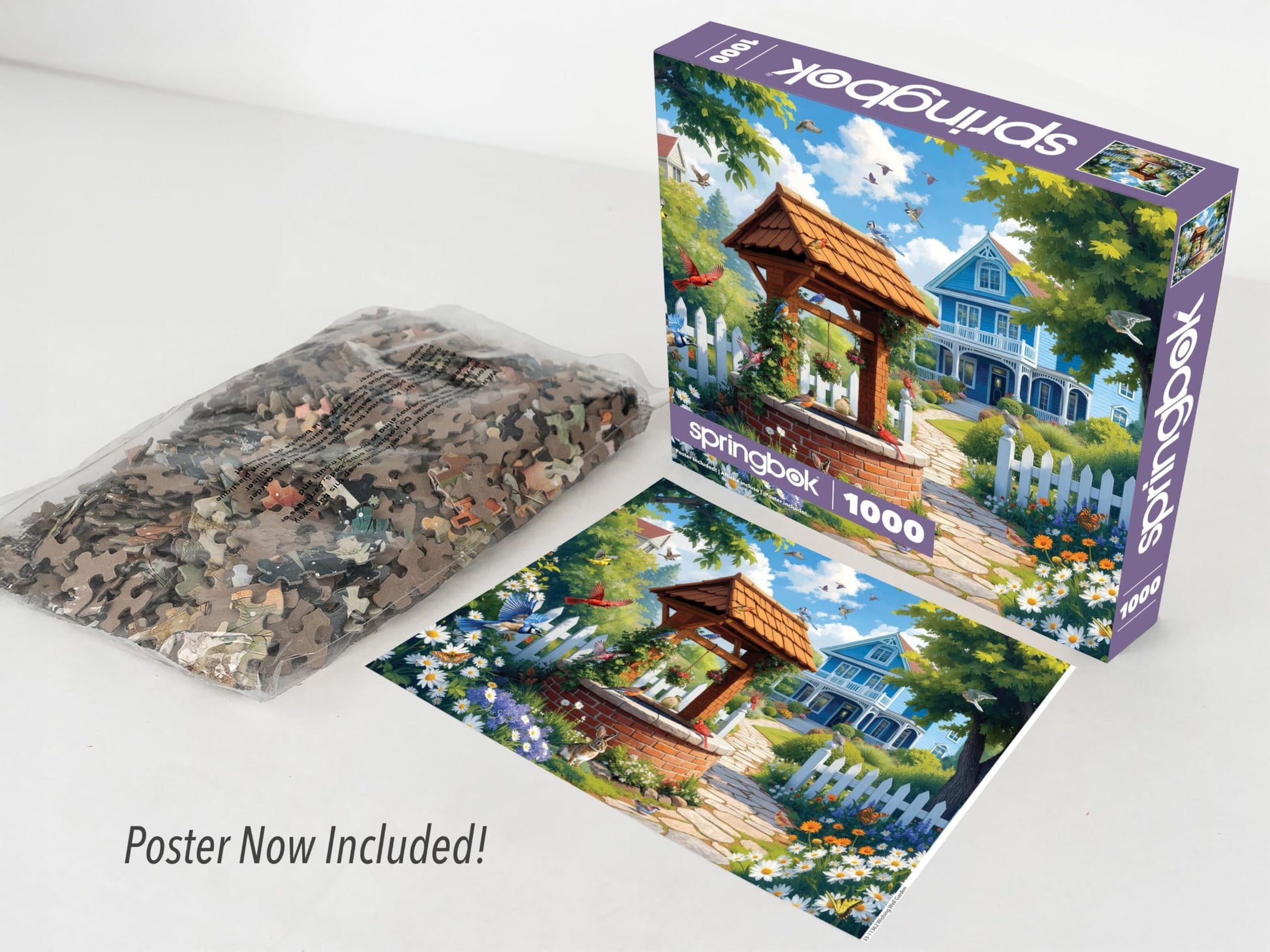 Springbok Wishing Well Garden 1000 Piece Jigsaw Puzzle for Adults