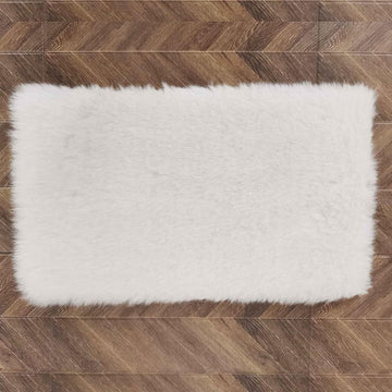 Miniature Square White Rug, Soft Carpet Decor for 1/12 Scale Dollhouses, Lightweight and Decorative Accessory for Doll House Interiors