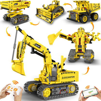 okk STEM Robot Toys for Kids 8-12, 5-in-1 RC Programmable Building Toy Kit