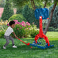 Delta Children Marvel Spider Man 4-in-1 Sports Center - Adjustable Easy Score Basketball Hoop, Soccer/Hockey Net and Golf Game, Red/Blue