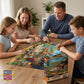 MasterPieces 300 Piece EZ Grip Jigsaw Puzzle - Unpacking Memories - Large Pieces for Adults & Family, 18" x 24", Retro Summer Cabin Theme