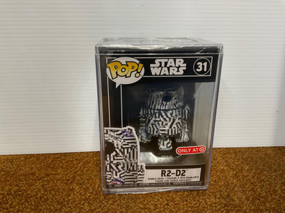 Funko 45526 POP R2D2-Exclusive Futura Skin Star Wars R2D2 Collectible Toy, Multicolour