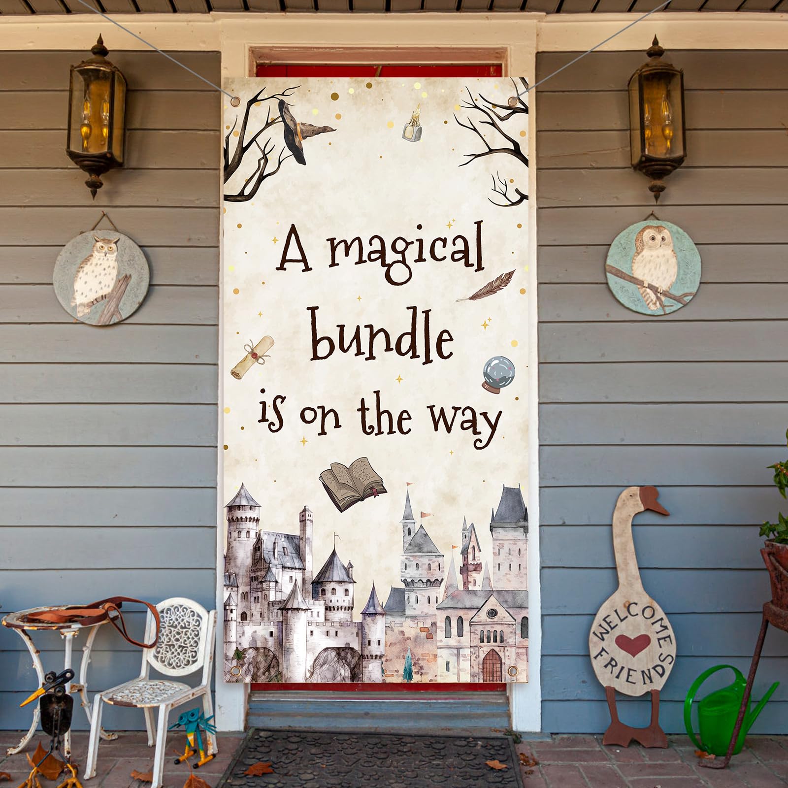 Magical Bundle - Wizard Party Door Banner Birthday Baby Shower Supplies