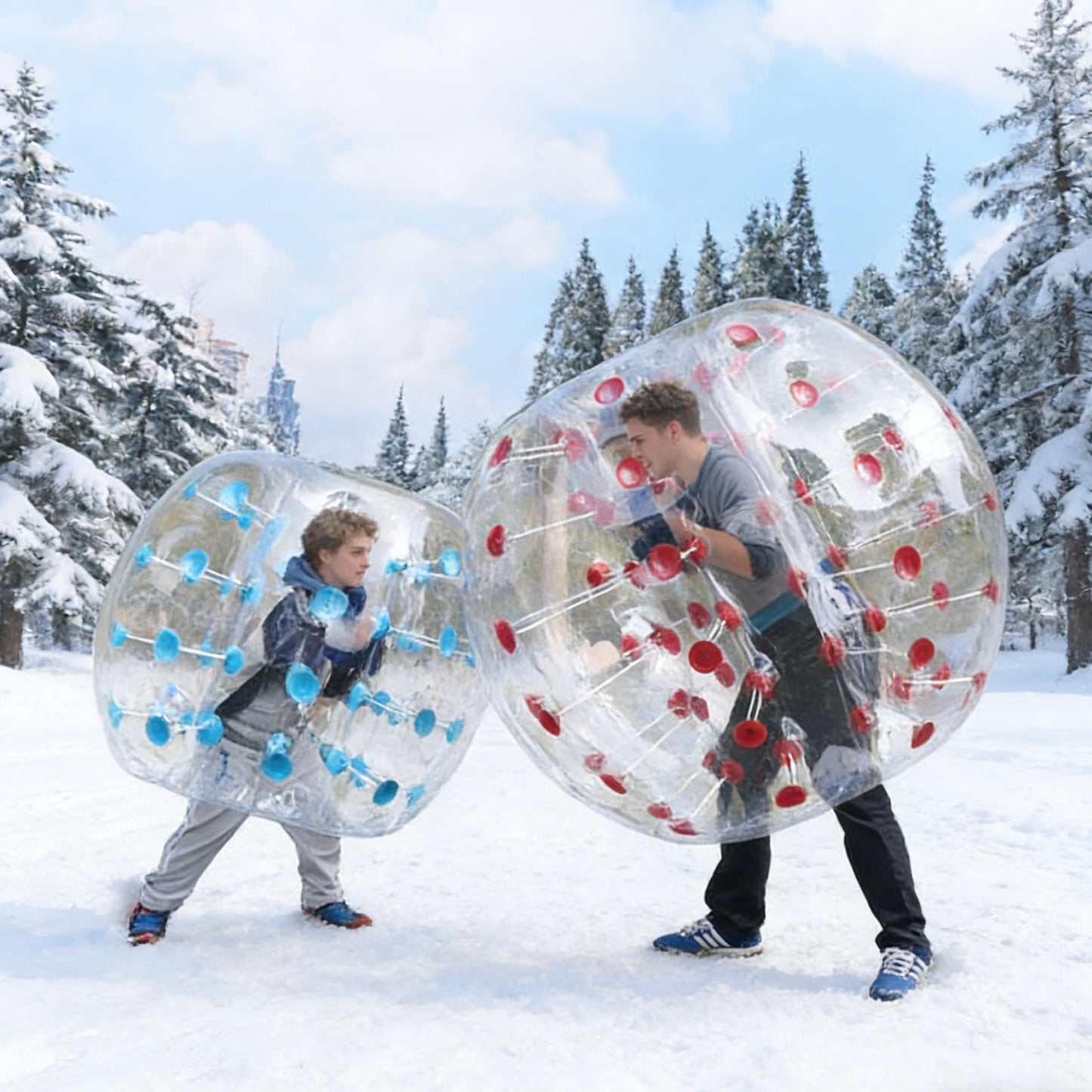 SZCQ Inflatable Bumper ONE Ball 1.2M/4ft Diameter Kids Bubble Soccer Balls Blow Up Toy Playground Balls Human Hamster Knocker Ball Outdoor Zorb Balls