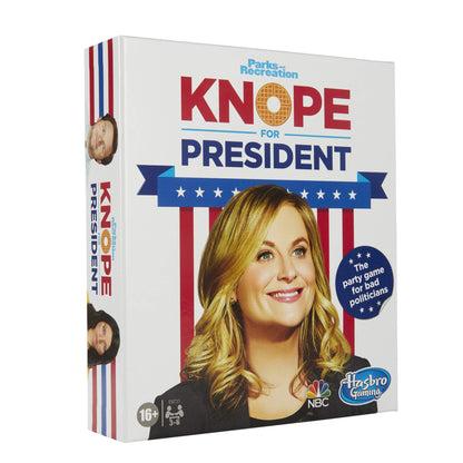 Hasbro Gaming Knope for President Party Card Game, for Parks and Recreation Fans, with Themes and Characters from The Hit TV Show, Game for Ages 16