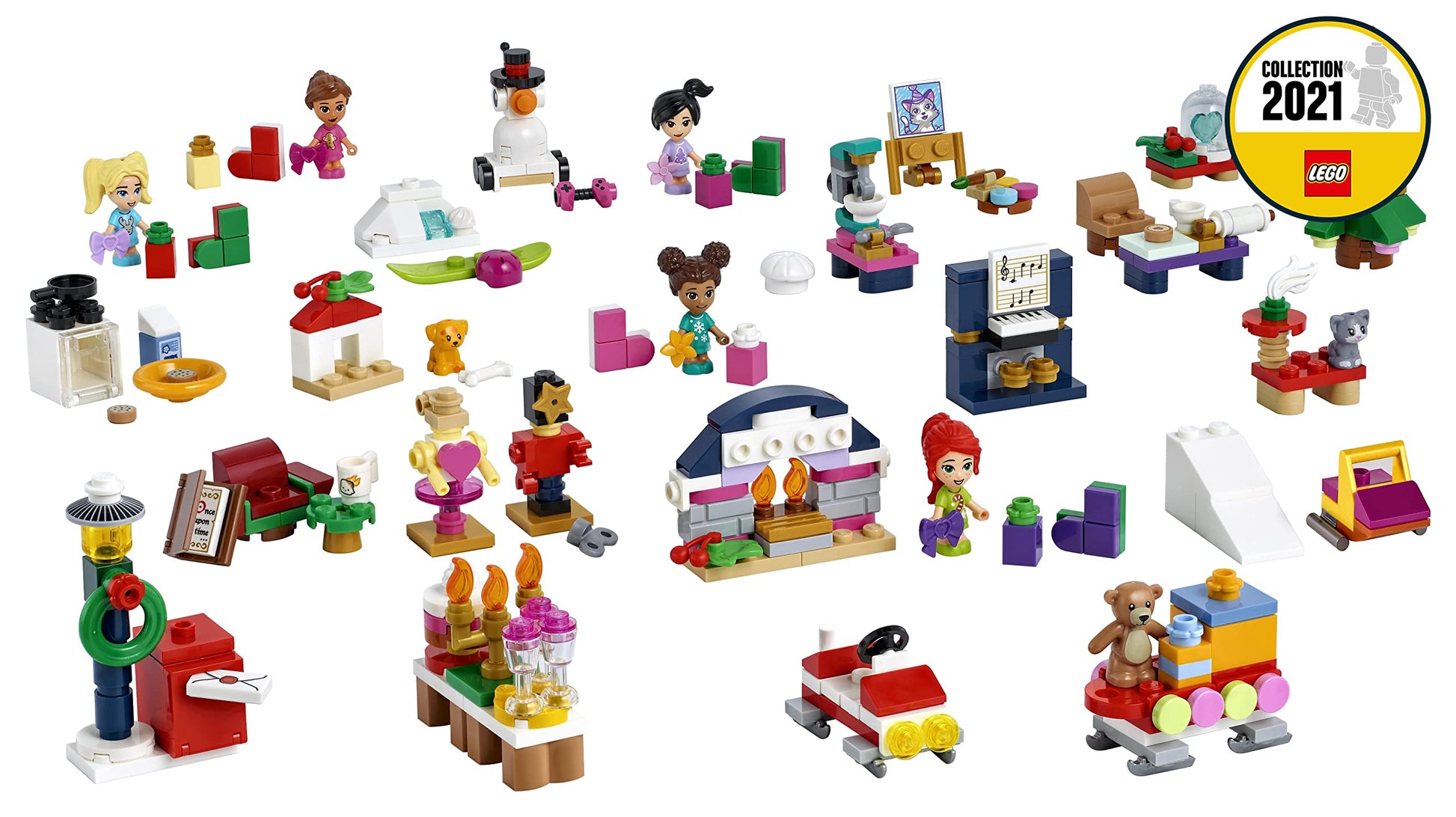 LEGO® Friends Advent Calendar 41690 Building Kit;Christmas Countdown for Creative Kids