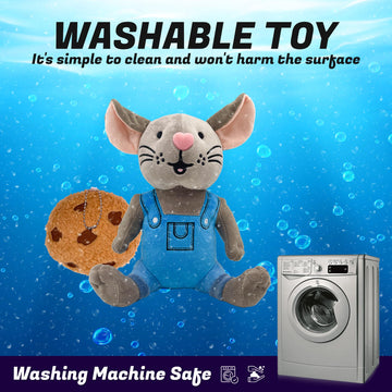 Adenzai If You Give a Mouse a Cookie Plush Toy - Soft and Cuddly Mouse Companion, Soft Stuffed Animal Plushie, Gift for Kids & Adults, Perfect
