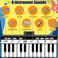 TWFRIC 6ft. Piano Mat with 24 Keys & 10 Demos & 8 Musical Instruments Sounds & 4 Play Modes, Giant Dance Floor Piano Music Play Mat 71'' Large