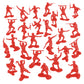 BMC Classic Marx Russian Plastic Army Men - Red 36pc WW2 Soldier Figures US Made