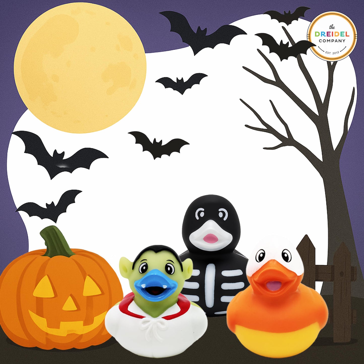 100 Halloween Rubber Duck Toy Duckies for Kids, Fun Bath Birthday Gifts Baby Showers Summer Beach and Pool Activity, 2" (100-Pack)