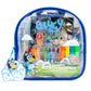 Horizon Group USA Bluey Ultimate Activity Backpack, 10+ Creative Projects in a Reusable Bag, Less-Mess Toddler Toys, Road Trip Essentials for Kids