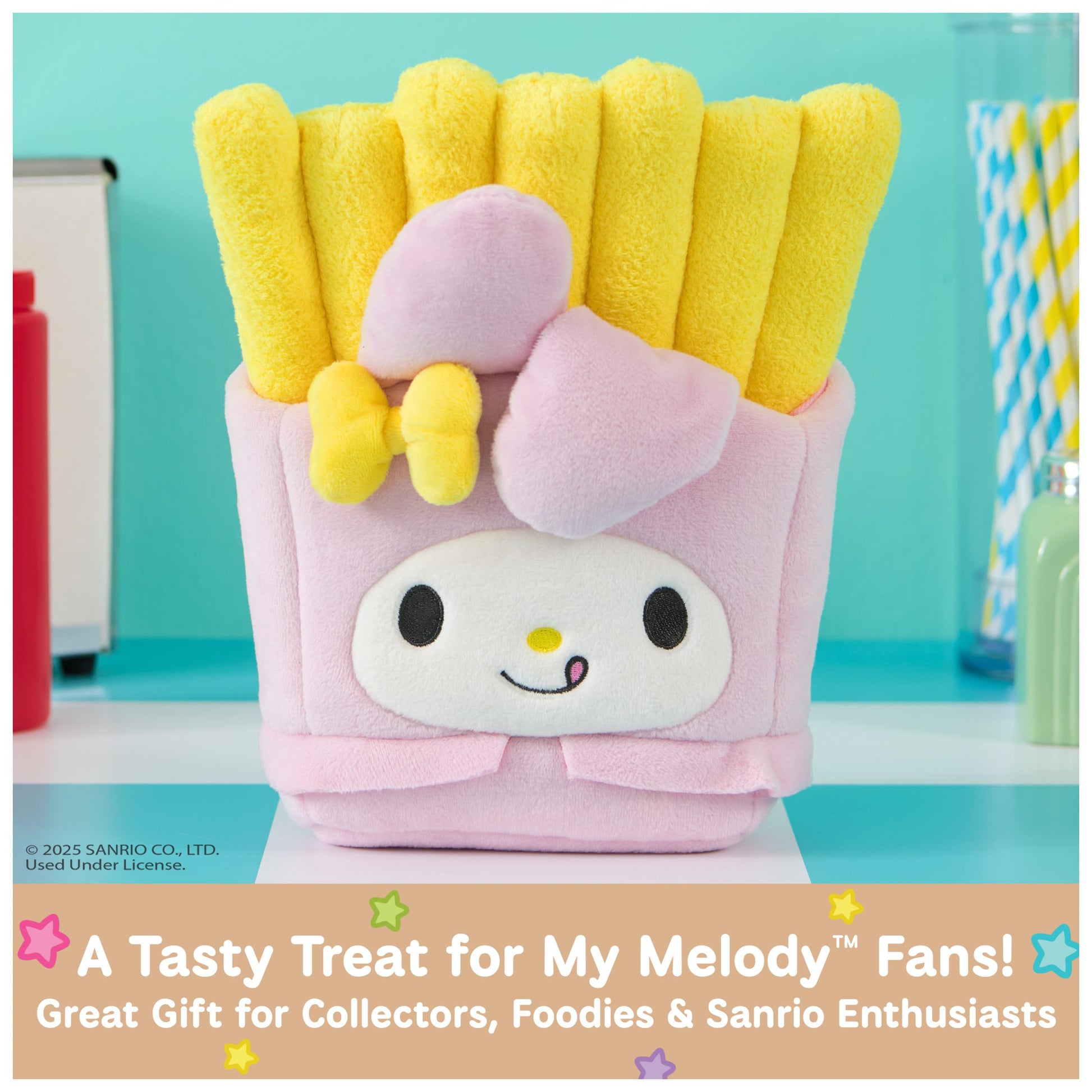 GUND Sanrio My Melody French Fries 8-Inch Plush Toy for Ages 1+