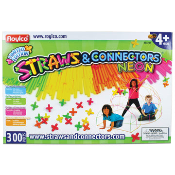 Roylco Neon Straws & Connectors Set Building Kit
