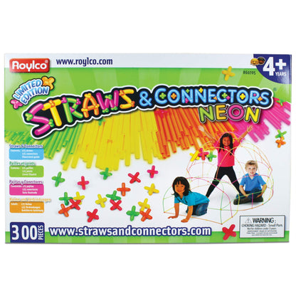 Roylco Neon Straws & Connectors Set Building Kit