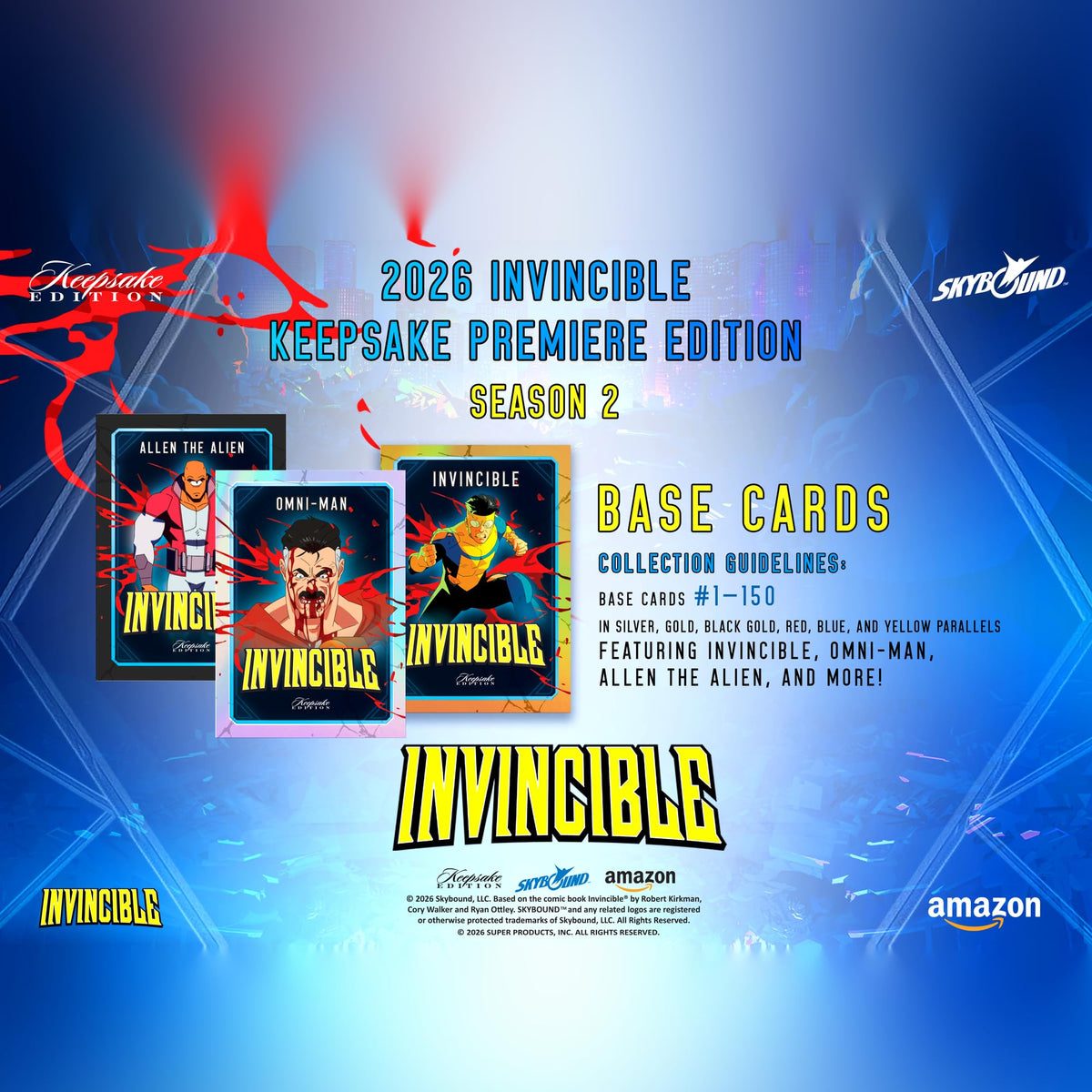 Invincible Season 2 Keepsake Premiere Breaker Box Trading Cards Sealed