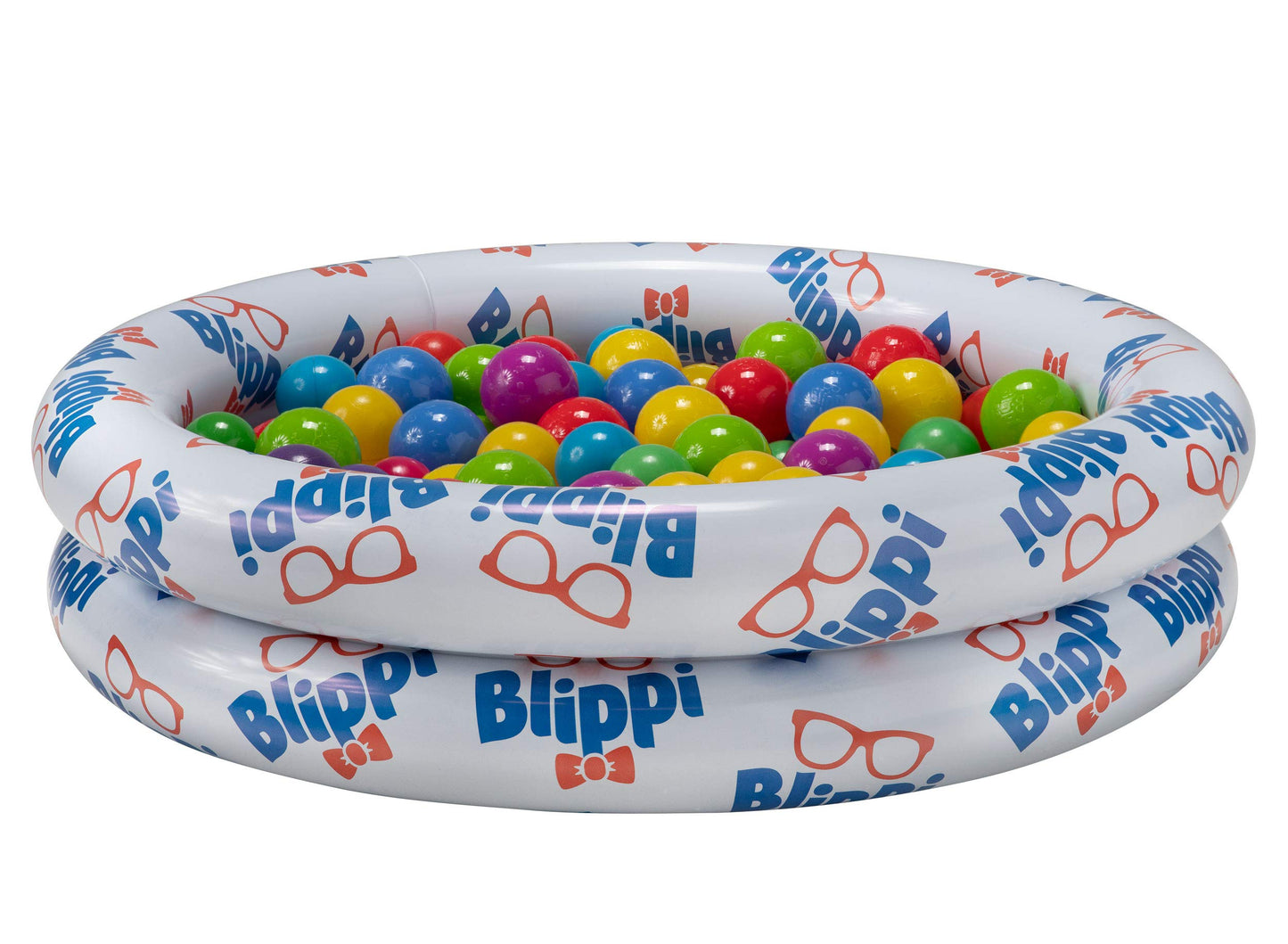 Blippi Ball Pit Mystery Adventure, Featuring Portable Indoor/Outdoor Inflatable Ball Pit, 35 Plastic Balls, 10 Surprise Balls with 10 Accessories