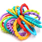 24 Pack Baby Teether Rings Links Toys Colorful Round Connecting Ring for Rattle Strollers Car Seat Travel Toys - Suit for Baby, Infant, Newborn