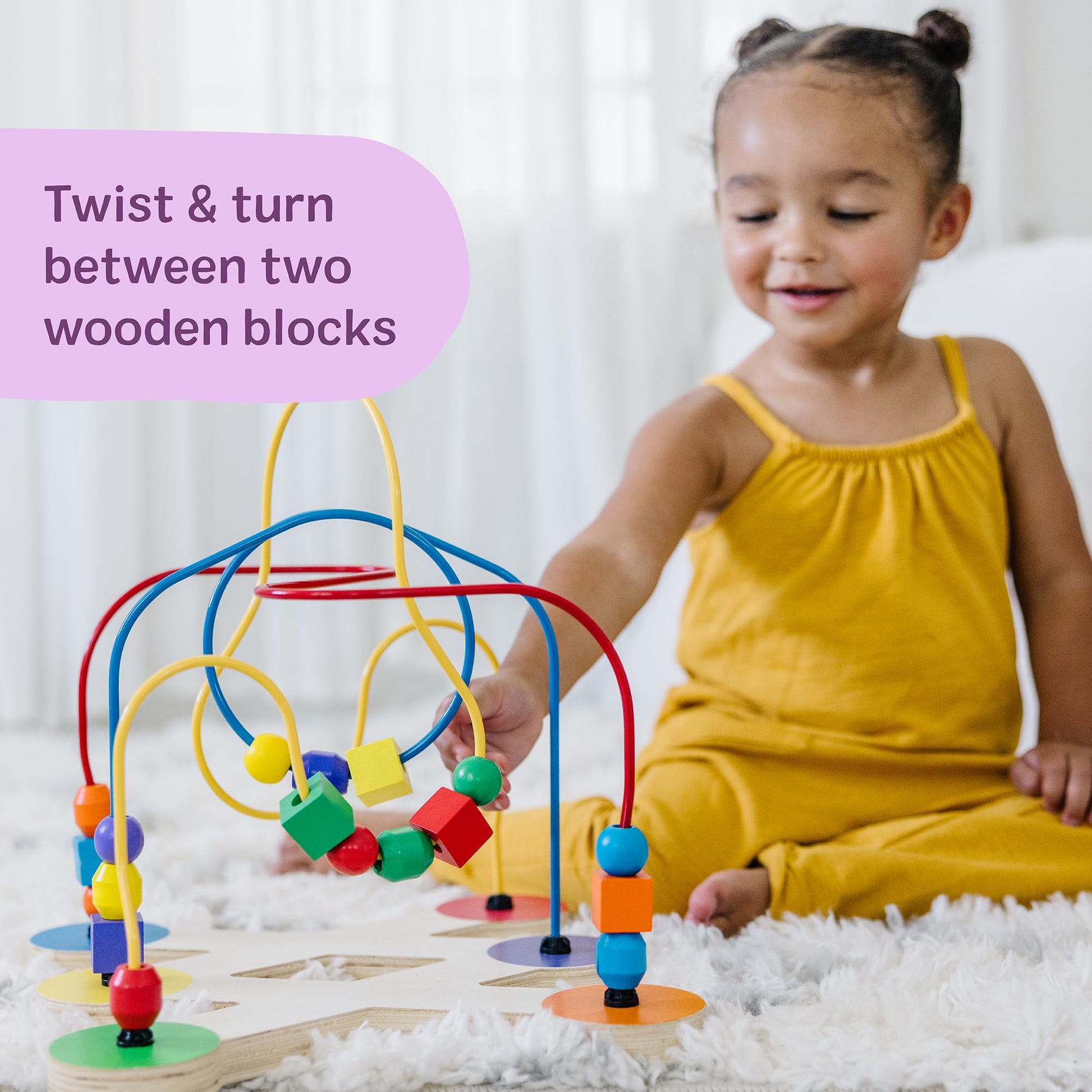 Melissa & Doug Classic Bead Maze - Wooden Educational Toy