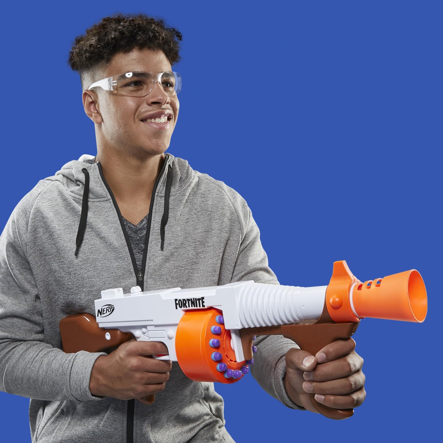 Nerf Fortnite DG Dart Blaster - 15-Dart Rotating Drum, Pump Action, 15 Official Nerf Darts