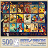 Bits and Pieces - Vintage Halloween Jigsaw Puzzle for Adults - Pumpkin Collage Spooky Postcard Puzzle by Artist Finchley Paper Arts Ltd - Unique