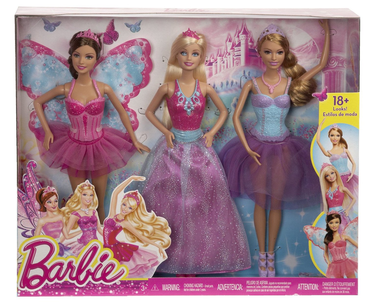 Barbie Fairytale Magic 3-Doll Giftset