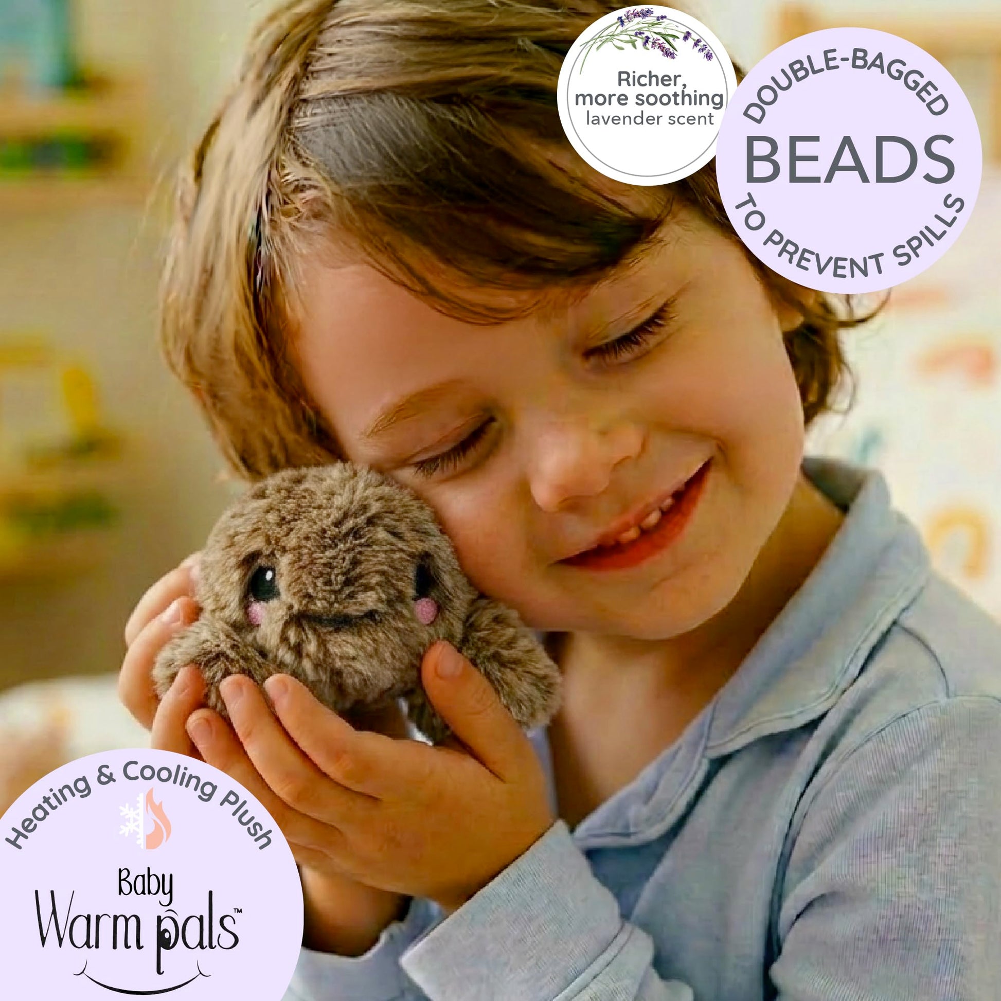 Warm Pals Baby Spider, Small 3x5 Microwavable Comfort, Heated Plushie for Warmth, Calming Anxiety, Relaxing Bedtime Snuggles and Cozy Toys for Kids
