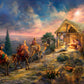 CEACO Thomas Kinkade, Away in a Manger, 1000 Piece Adult Jigsaw Puzzle