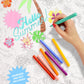xo, Fetti Pool Party Paper Coloring Tablecloth - 9' x 4.5' | Summer Tablescape, Palm Tree Dinner Party Setting, Kids Birthday Decoration, Cute