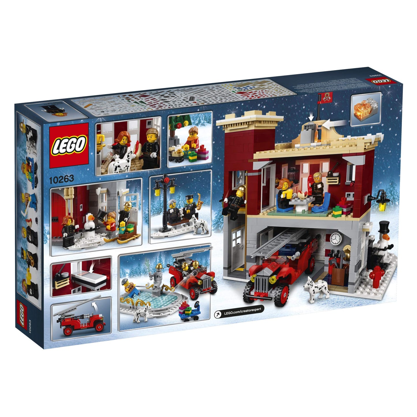 LEGO Creator Expert Winter Village Fire Station 10263 Building Kit (1166 Pieces)
