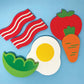 BathBlocks Floating Cookset - Plastic, Red, Blue, Yellow, 8.5 x 11 x 4 inches, Kid