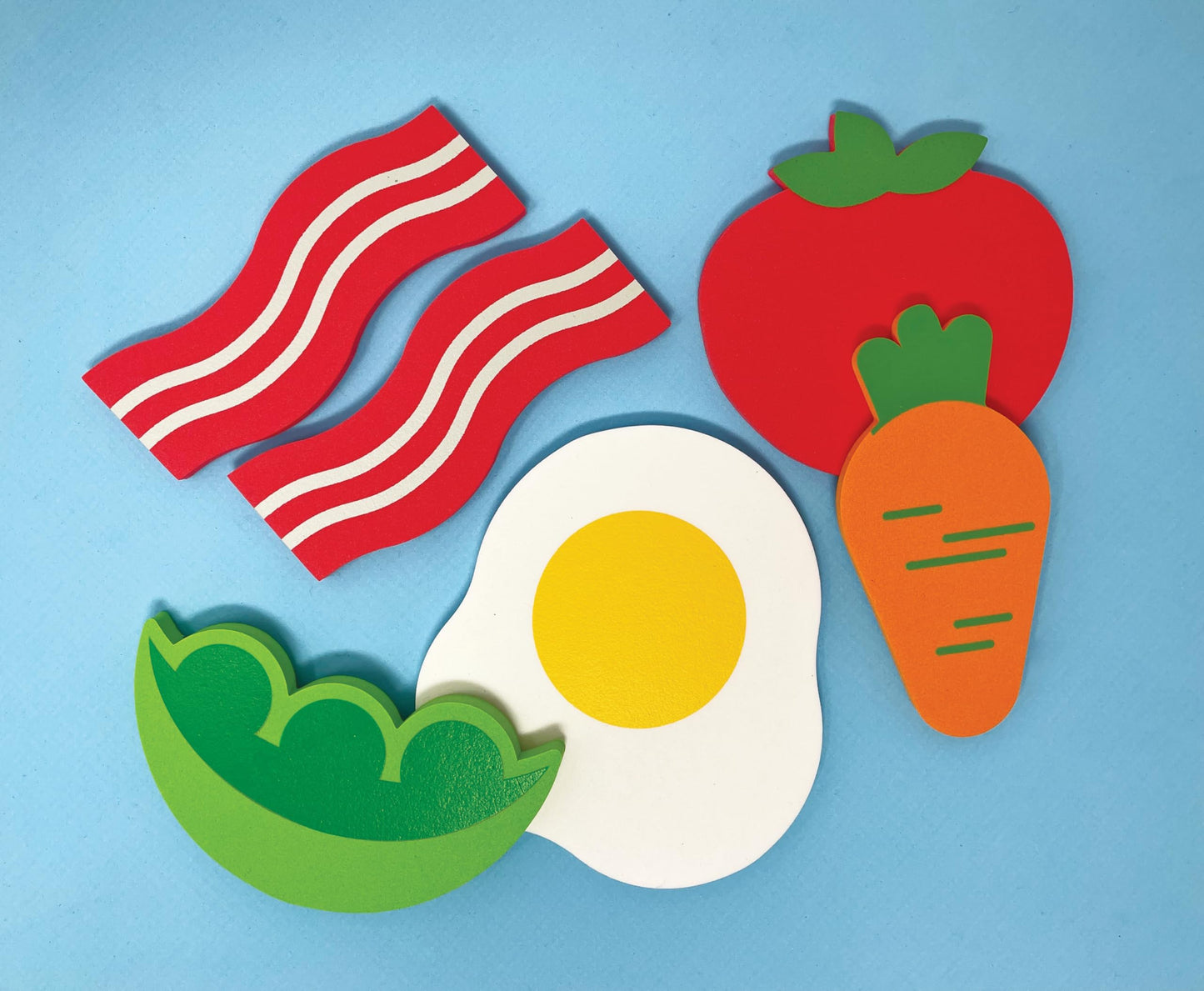 BathBlocks Floating Cookset - Plastic, Red, Blue, Yellow, 8.5 x 11 x 4 inches, Kid