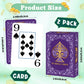 Playing Cards 2 Pack, Deck of Cards, Large Print Playing Cards, Easy to Shuffle, Premium Poker Cards for Card Games Family Game Night Table Magic