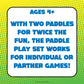 Koosh Paddle Playset, Beach Toys, Outdoor Games for Kids, Fidget Toys, 4+