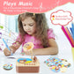 Toddler Phonograph with 99 Cards, Kids Record Player, Story & Music Player, Toddler Music Player, Educational Phonograph for Boys and Girls Age 3+