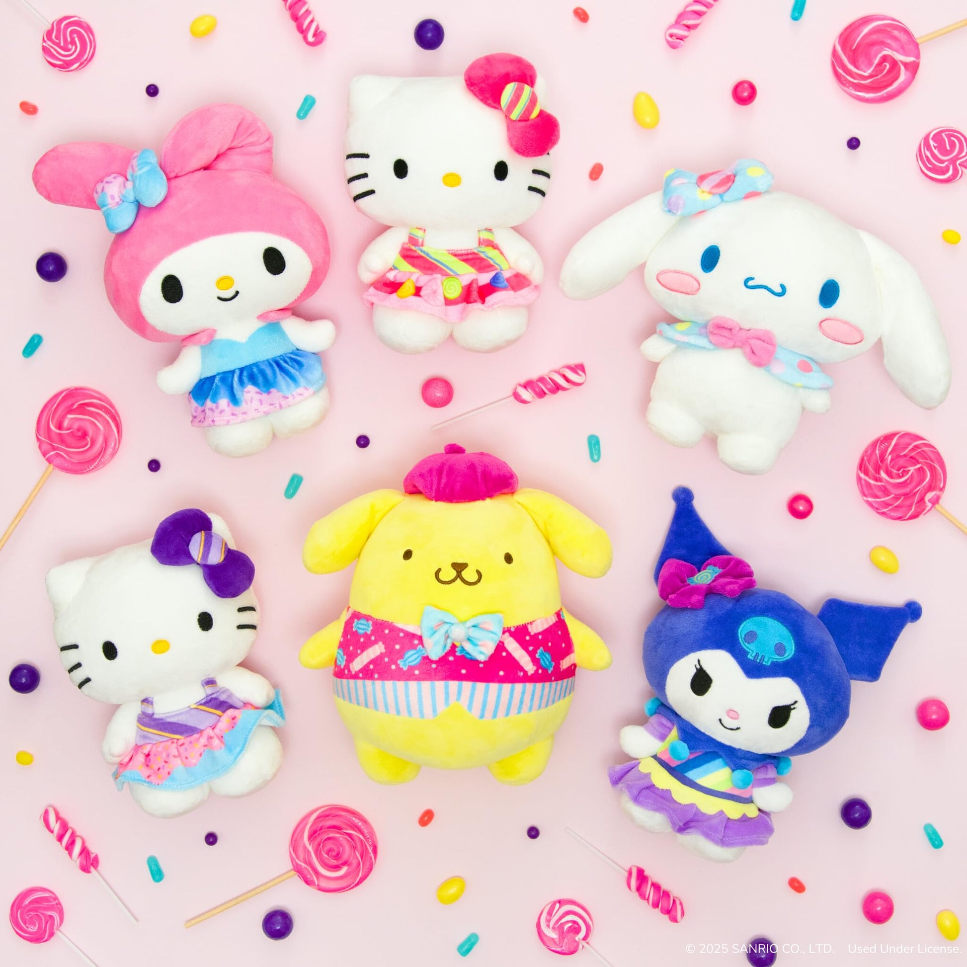 Jazwares Hello Kitty and Friends - 8-Inch Hello Kitty Candy Wonderland Plush - Officially Licensed Sanrio Product from Ages 6+